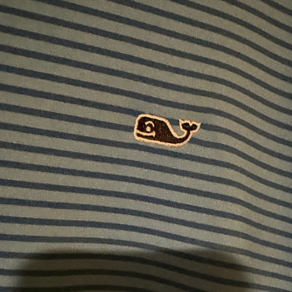 Vineyard Vines Blue Striped Polo Shirt - Picture 3 of 5